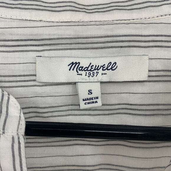Madewell Silk Cotton/Silk Blend Button-Down Long Sleeve Women’s Size Small - Picture 4 of 7